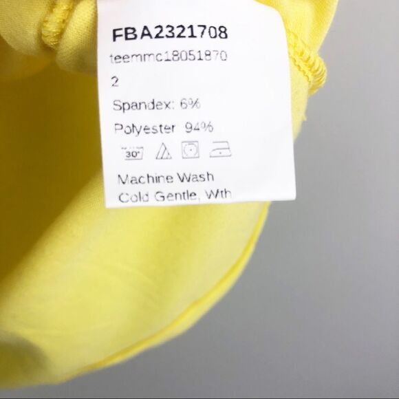 UNBRANDED | Bright Yellow Short Sleeve Tee with Tie Knot Detail Women’s Size M - Picture 8 of 8